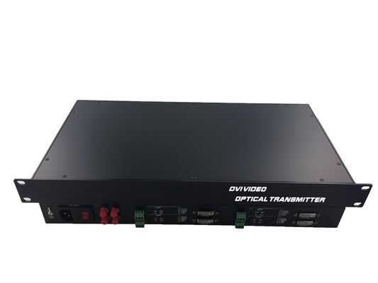 Rack 1080P/60Hz 4 ядра 4 каналы 4 данные 4аудио Lossless Dvi видеоволоконный преобразователь Передатчик приемник поставщик