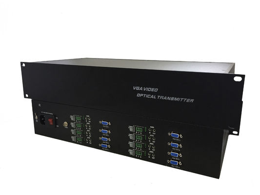 8 CH-реак 1080P/60Hz VGA оптоволоконный преобразователь /Несжатый на волоконное видео передача + данные,доступны OEM / ODM поставщик
