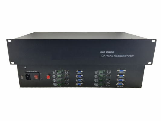 8 CH-реак 1080P/60Hz VGA оптоволоконный преобразователь /Несжатый на волоконное видео передача + данные,доступны OEM / ODM поставщик
