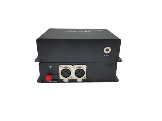 XLR сбалансированный аудио на волоконный преобразователь, передает качественные аудиосигналы до 12,5 миль одномода поставщик