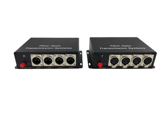 4-канальный форвардный XLR сбалансированный аудио-волоконный преобразователь, передает качественные аудиосигналы до 12,5 миль одномода поставщик