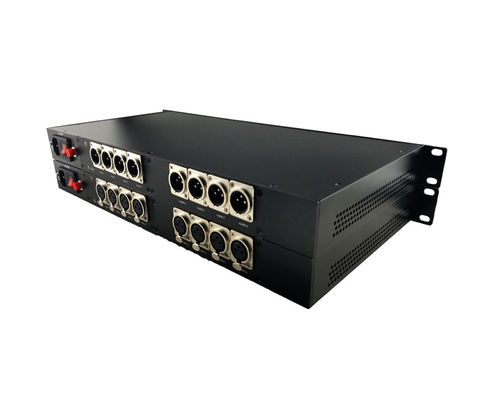 8-канальный форвардный XLR сбалансированный аудио-волоконный преобразователь, передает качественные аудиосигналы до 12,5 миль одномода поставщик